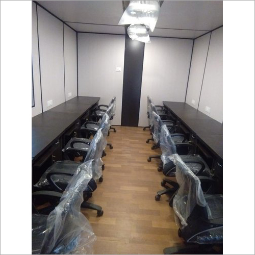 Aluminium Office Portable Cabin - Color: Grey Brown