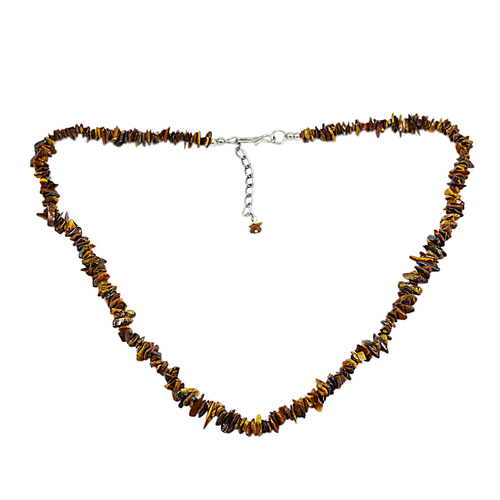 टाइगर आई जेमस्टोन चिप्स नेकलेस Pg-131506 आकार: 0.8X54
