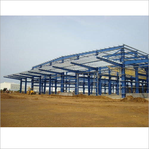PEB Structural Shed - Steel Material, Customizable Dimensions, Blue Color | Gable Roof Type, Metal Wall Cladding, High Load Capacity, Eco-Friendly, Easily Assembled