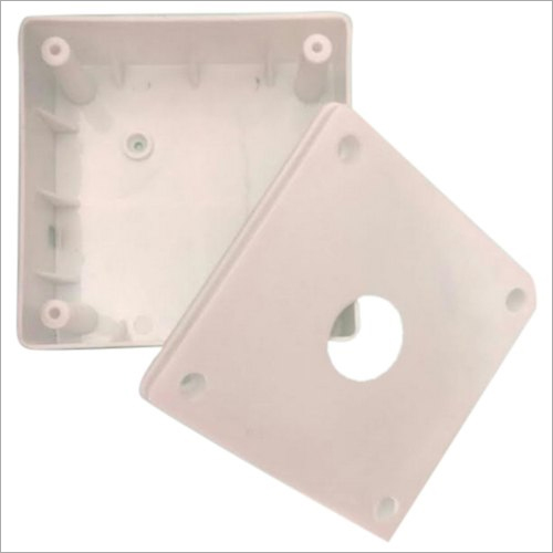 CCTV Junction Box - PVC Material, 4x4 Inch Size, White Color | Waterproof Design, Easy Installation, Universal Compatibility