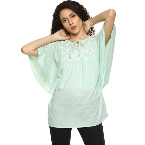 Chikan Butterfly Style Short Lucknowi Top