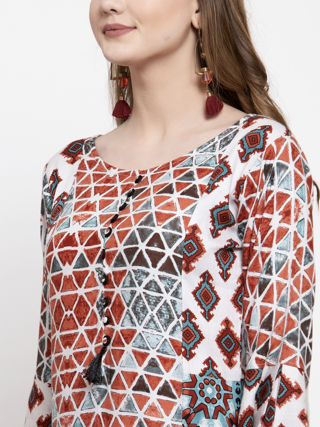 Multi Color Printed Kurtis With Palazzo