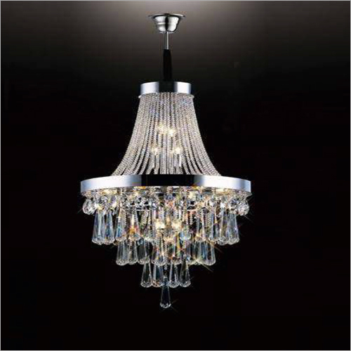 पीतल के गोल आकार का झूमर