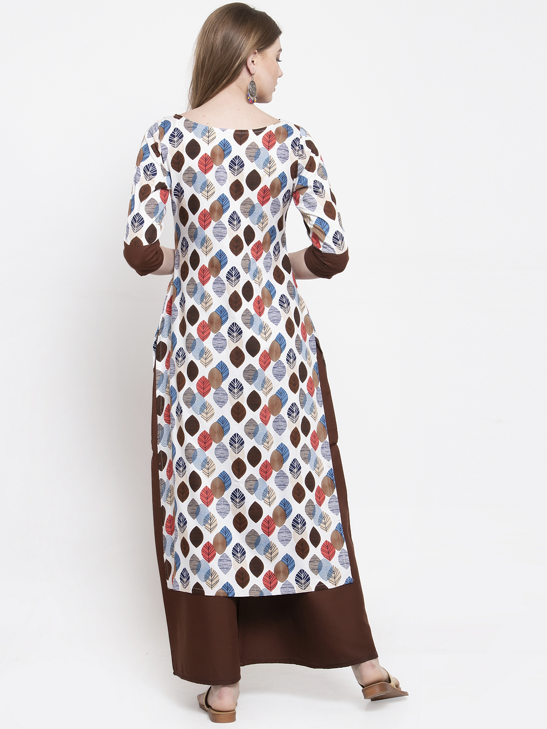 Multicolour Ladies Rayon Designer Kurta Set