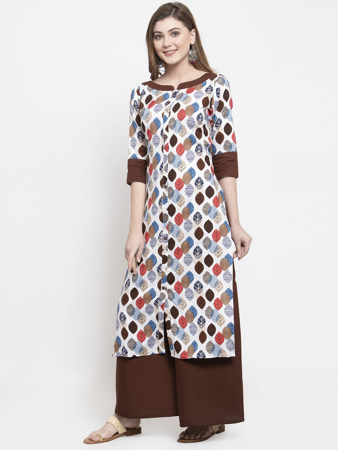 Multicolour Ladies Rayon Designer Kurta Set