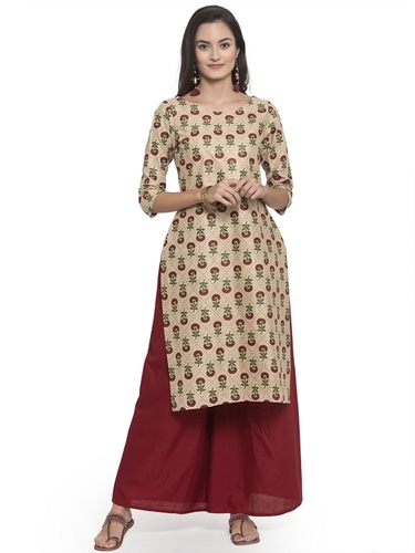 Multicolour Printed Cotton Kurtis