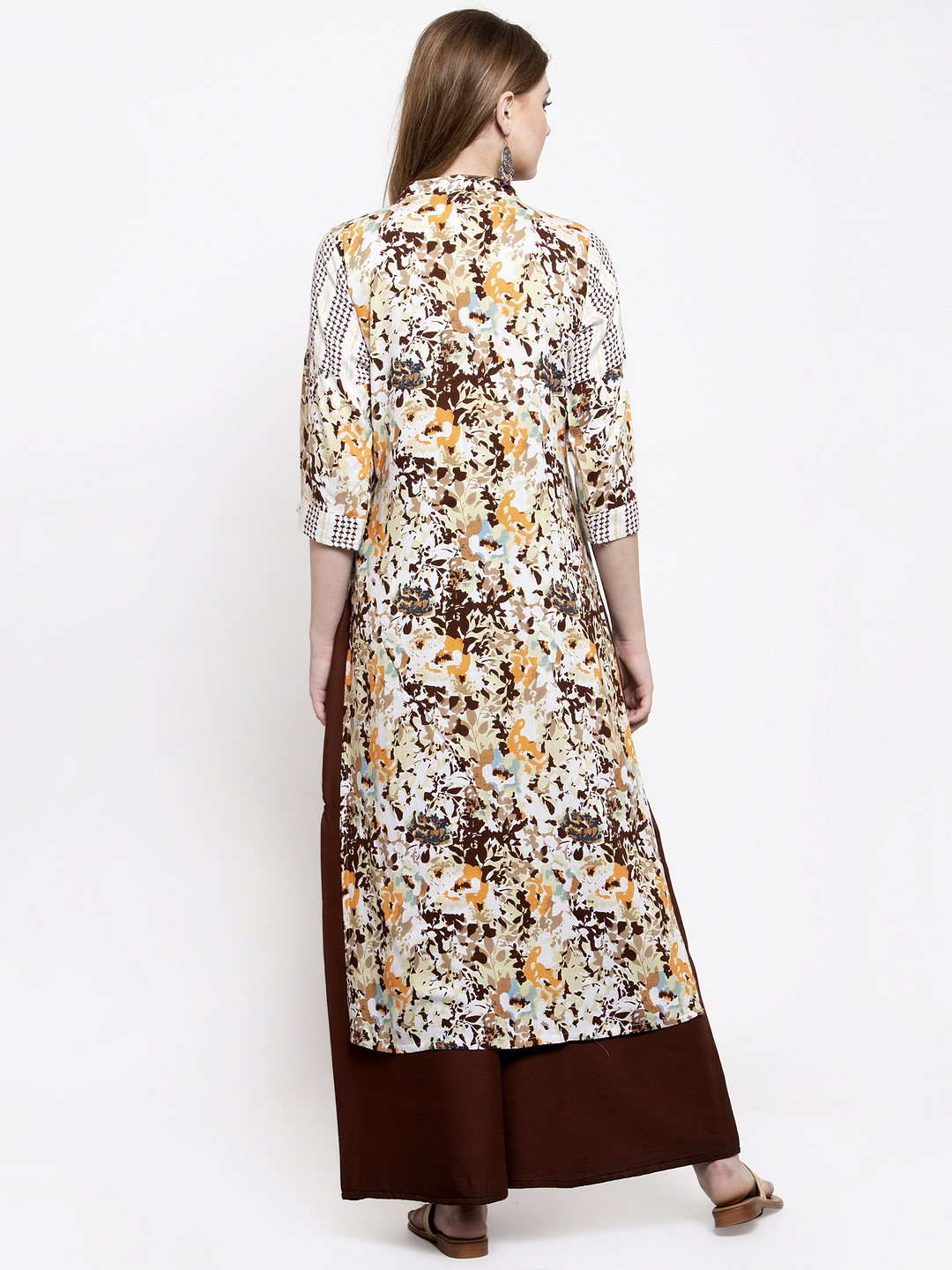 Multicolour Rayon Daily Wear Kurta With Palazzo Set