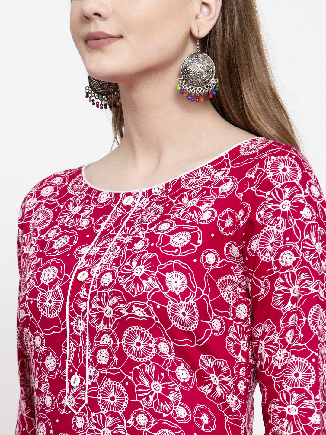 Multicolour Rayon Designer Kurta With Palazzo Set