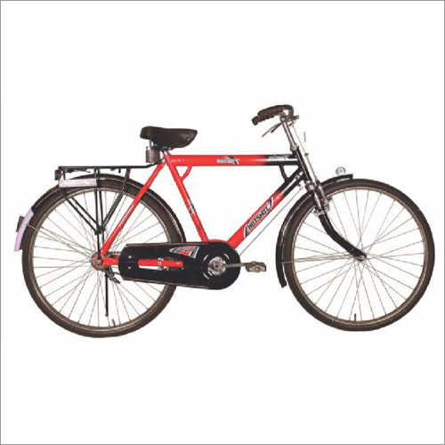 Roadster Bicycle Steel Frame, 26 Inch Wheels, Red Single Gear
