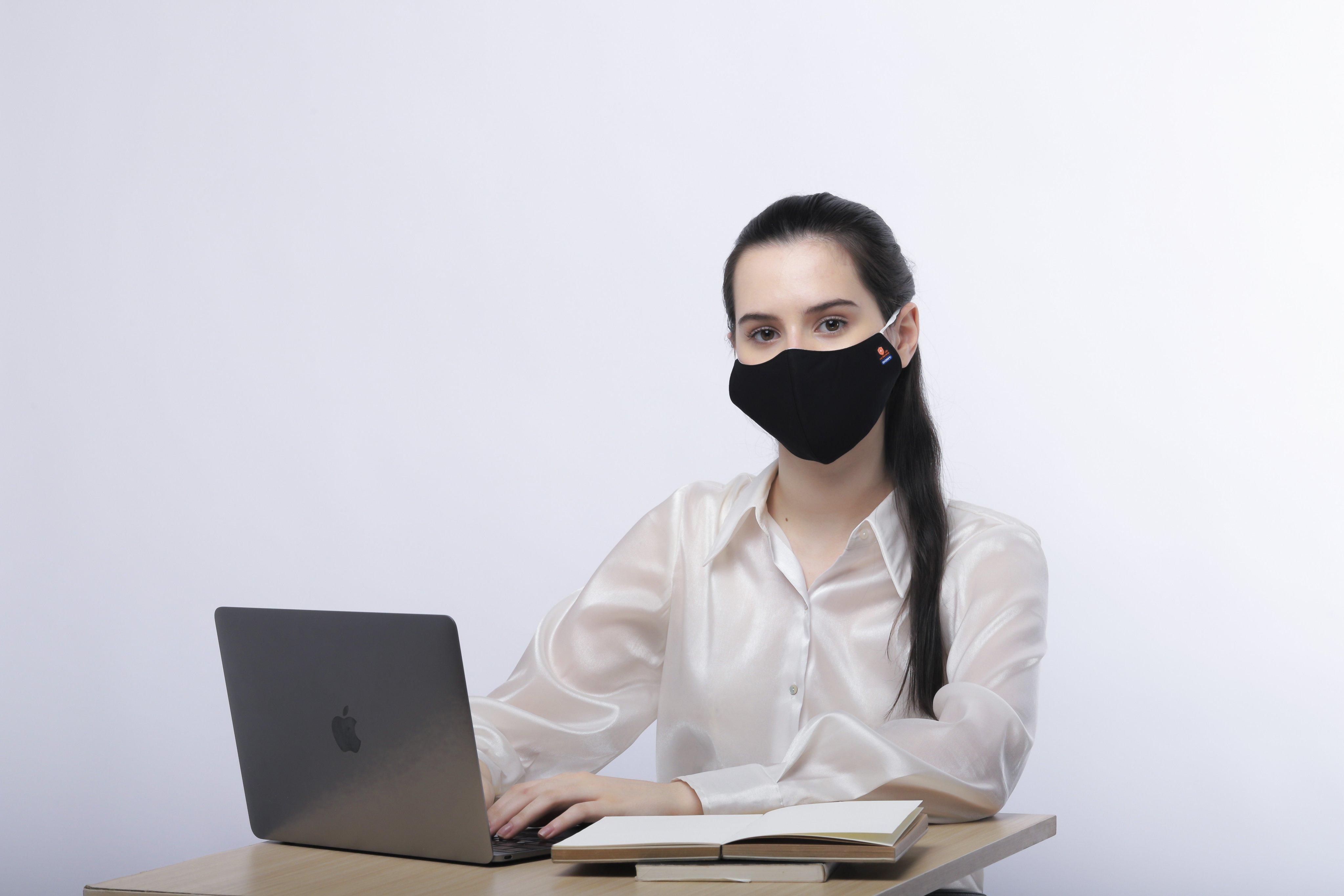 Dony Mask - 3 Layer Antibacterial Fabric, Water Resistant & Breathable With 99.9% Antimicrobial Protection