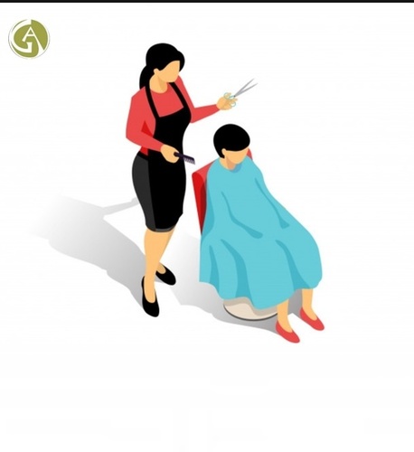 बिना हैंडल के नॉन वोवेन सलून एप्रन