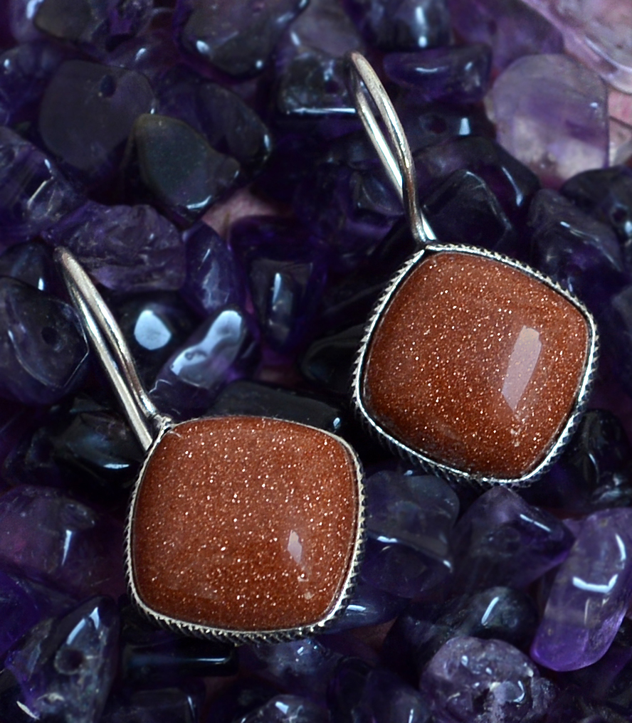 Emblems Brown Sunstone Women Earring Pg-133357