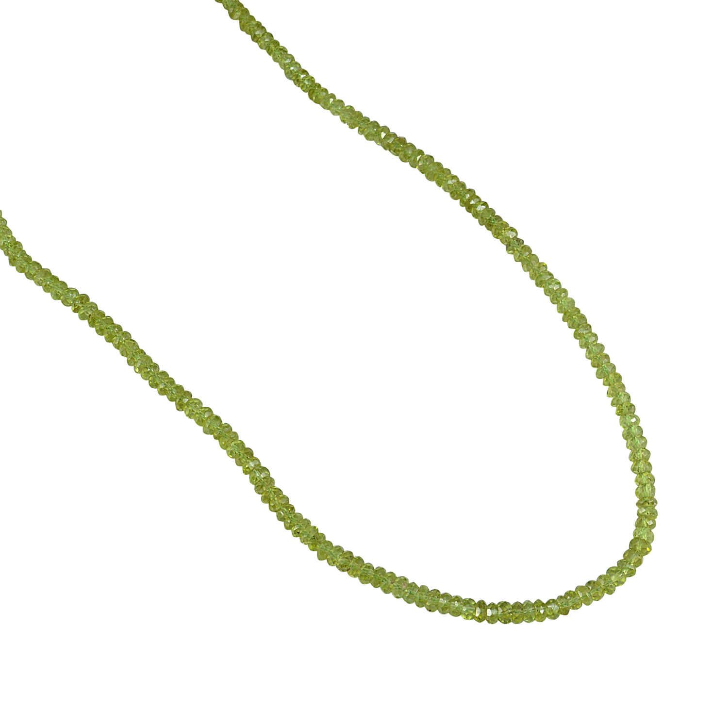 Green Quartz & Pearl Adjustable Necklace Pg-133359 - Silver, 3 Mm Stones, Adjustable Size | Necklace