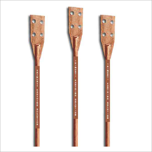 Pure Copper Bonded Earthing Electrode - Various Dimensions | IEC Compliant, Durable Copper Material