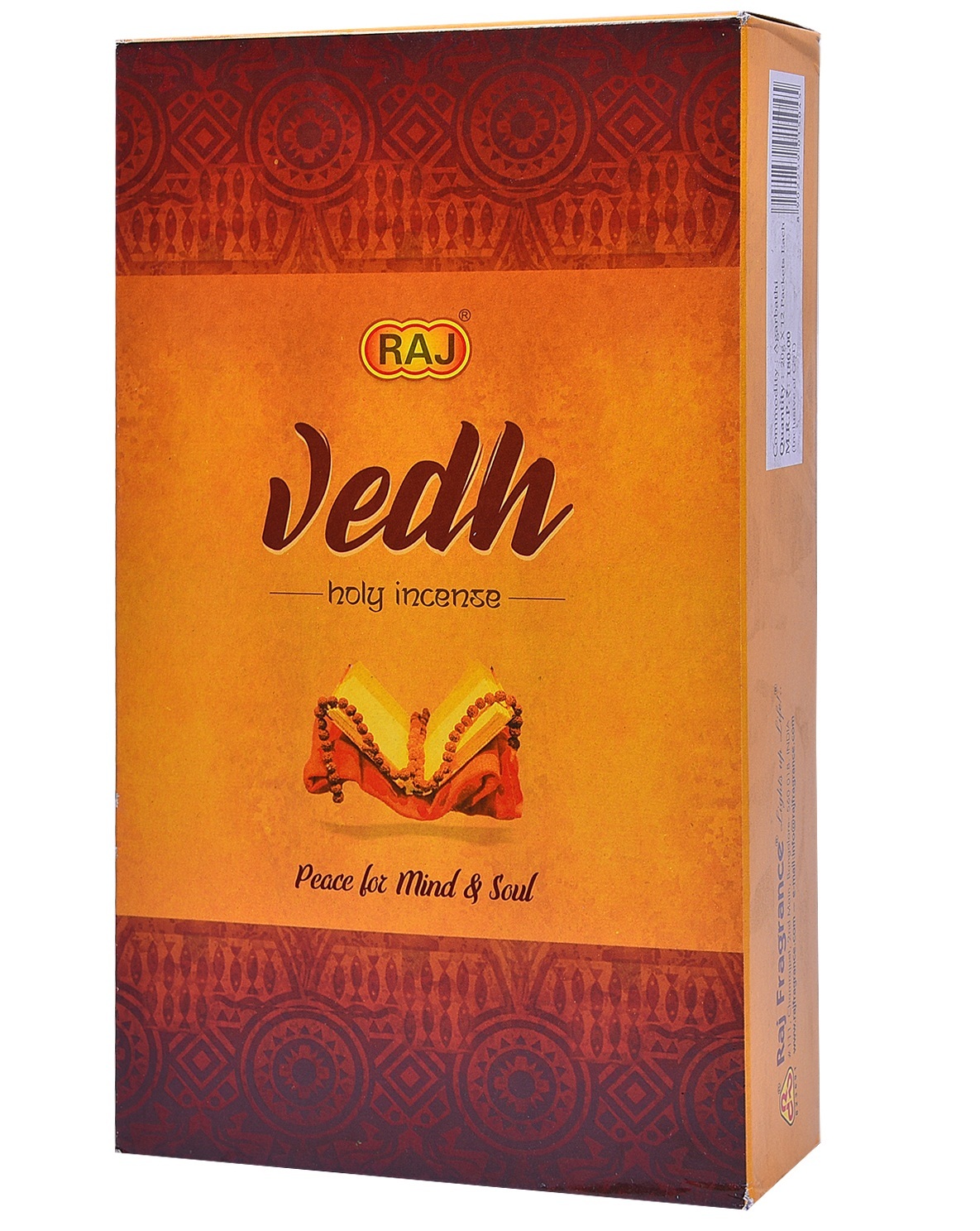 Raj Vedha Agarbatti - Charcoal, 20 Cm Length, Black Color | Eco-friendly, Non-stick, Smooth Surface, Aromatic, Religious Use, Round Shape