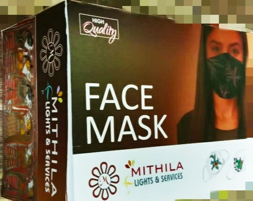 ऑल कलर्स मधुबनी पेंटिंग्स मास्क