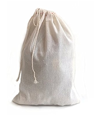 Large Size Drawstring Laundry Bag - 100% Eco-friendly Cotton & Canvas Fabric | Custom Sizes, Multiple Colors, Plain & Printed Designs, Cord Handles