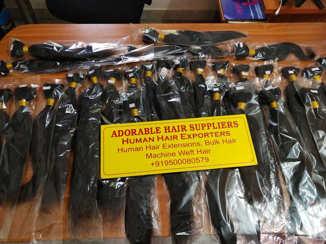 Indian Hair Extensions - Human Hair , Clip-in Straight , Black Color | Adds Instant Length, Volume, Curling & Easy Washing