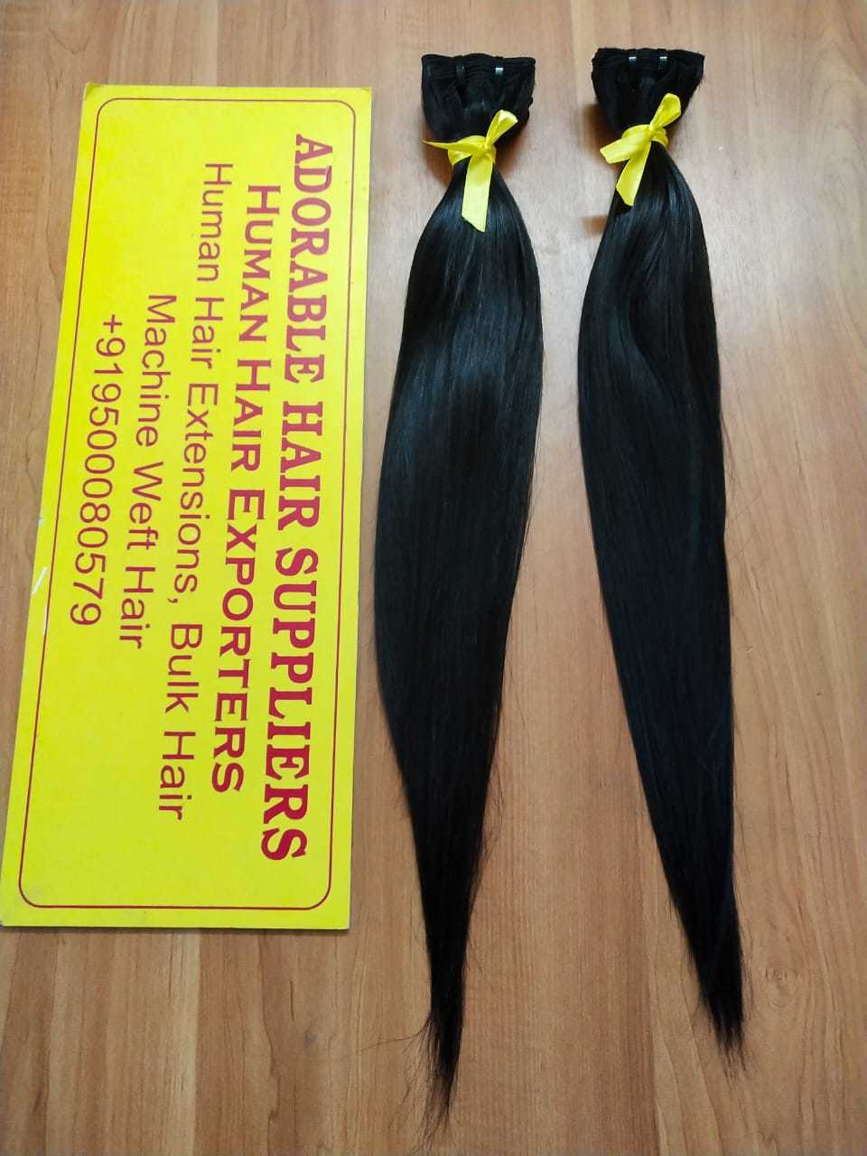 Indian Hair Extensions - Human Hair , Clip-in Straight , Black Color | Adds Instant Length, Volume, Curling & Easy Washing