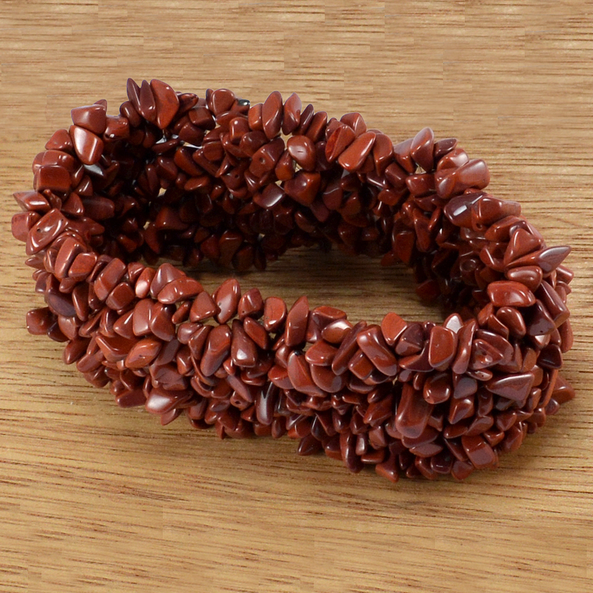 Red Jasper Gemstone Stretchable Bracelet Pg-155825 Weight: 6 Grams (G)