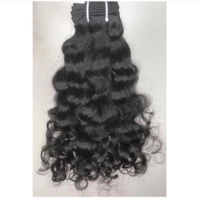 Natural Brown Machine Weft Short Hairs