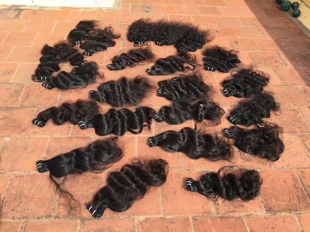Natural Brown Machine Weft Short Hairs