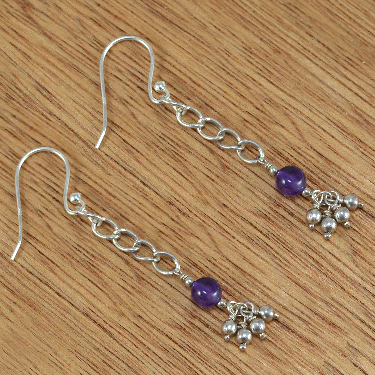 Amethyst Gemstone 925 Sterling Silver Earring Pg-155829 Gender: Women
