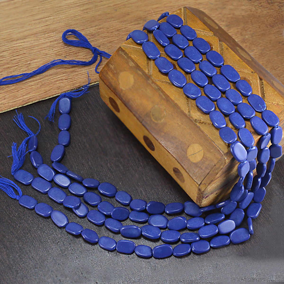 Necklaces Treated Lapis String Pg-155853