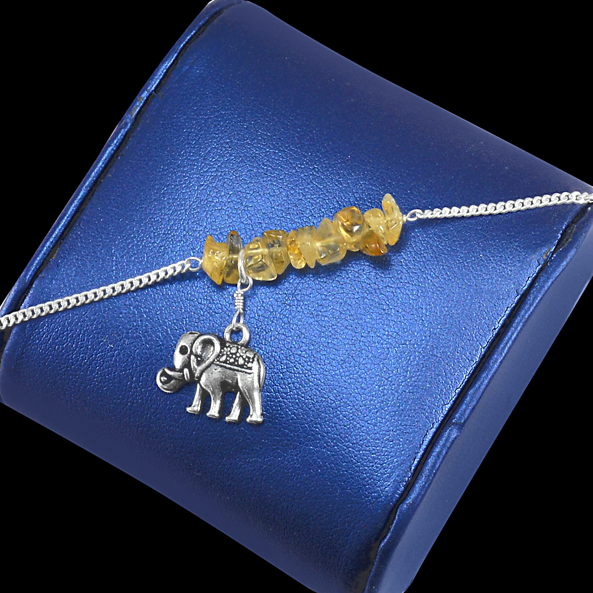 Citrine Gemstone - 2.1x21.4 Cm | 925 Sterling Silver Charm Bracelet For Women, Perfect For Anniversaries And Special Occasions