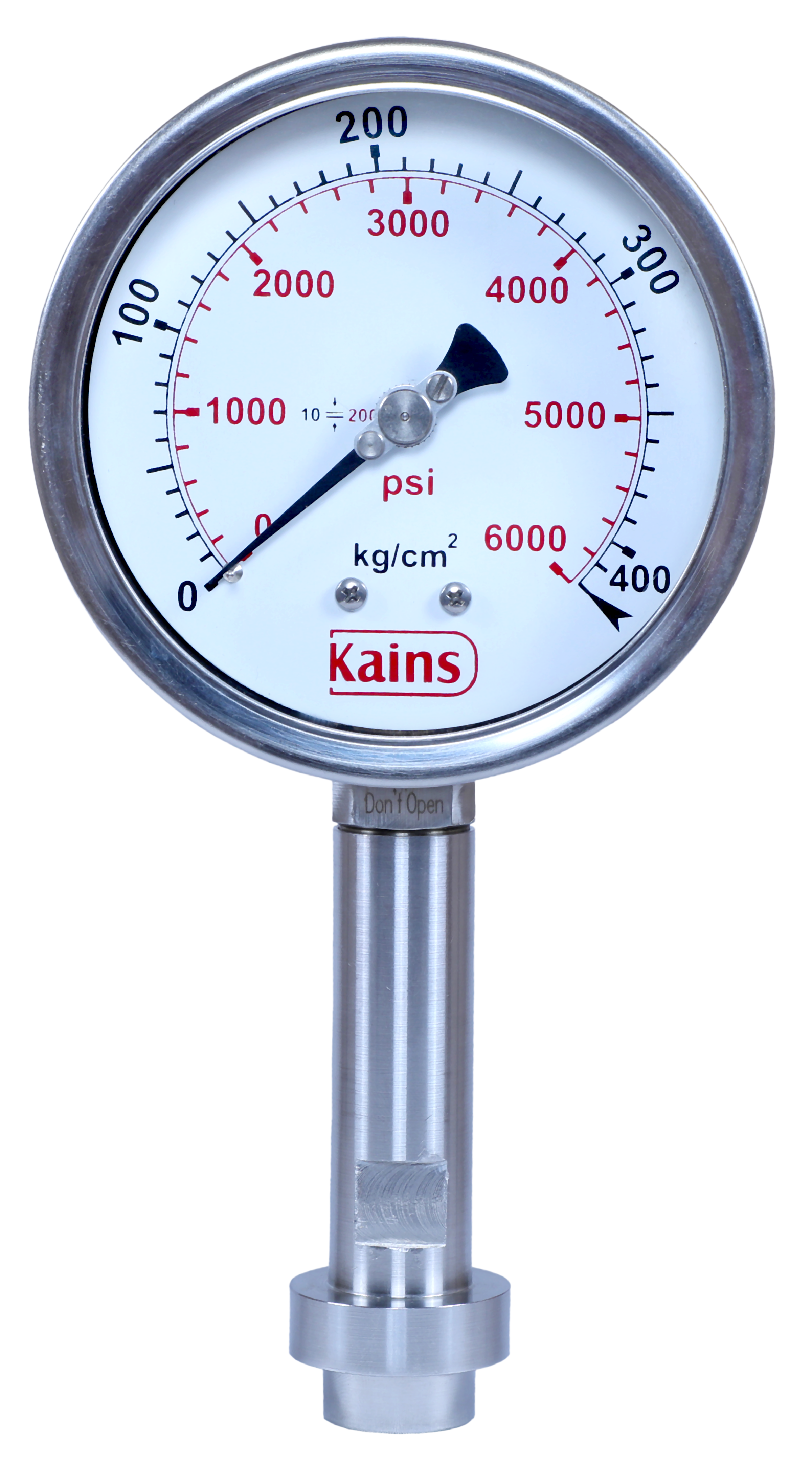 Homogenizer Diaphragm Gauges - Aisi St.st.316l, 63mm To 150mm Sizes, 0-2000 Bar Pressure Range | Hermetically Sealed, Flexible Capillary Shielding