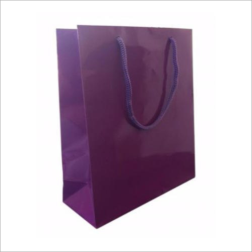 Plain Kraft Paper Bag - Kraft Paper, Different Sizes Available, Purple Color | Customized Designs, Logos, Patterns