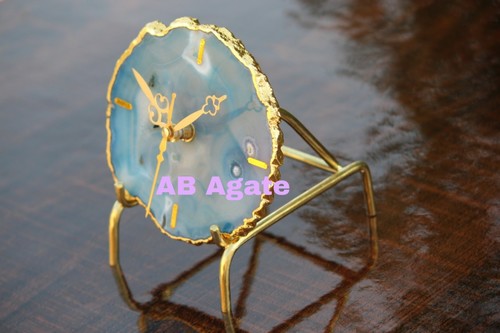Agate Clock Blue Grade: Aaa