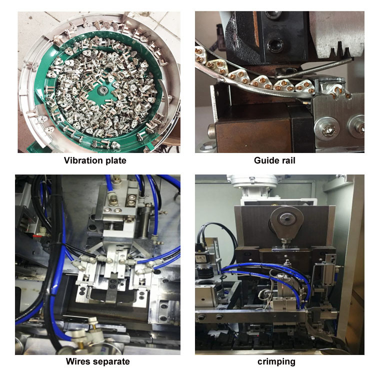 Automatic Power Cord Cutting Stripping Crimping Machine Cable Diameter: Customized Millimeter (Mm)
