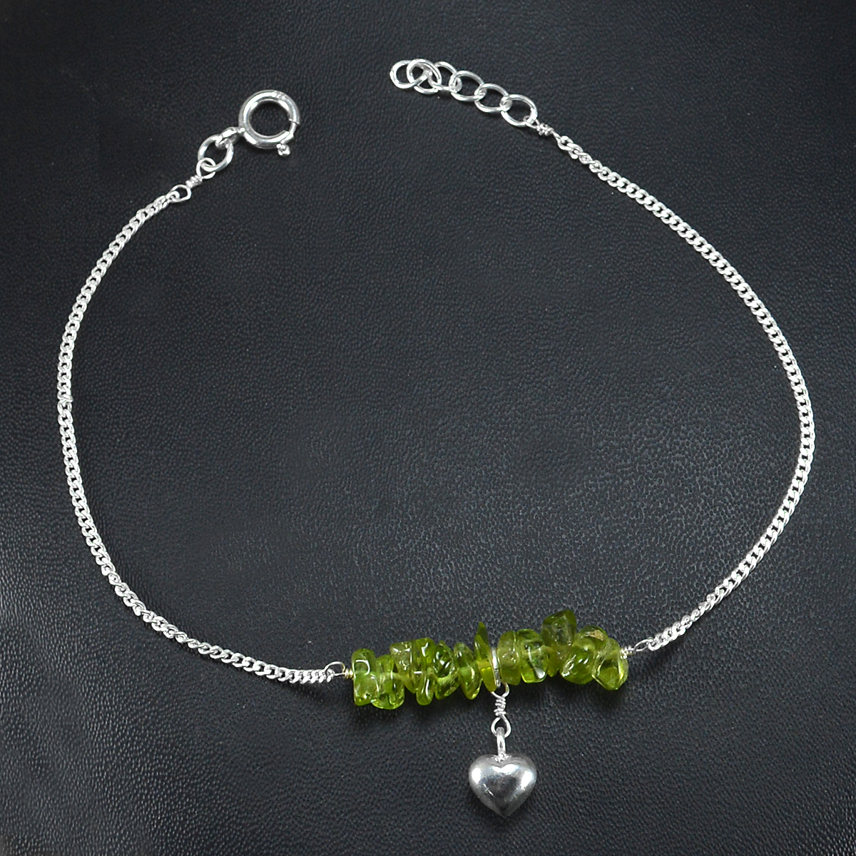 Peridot Single Piece Anklet Pg-155870 Gender: Women