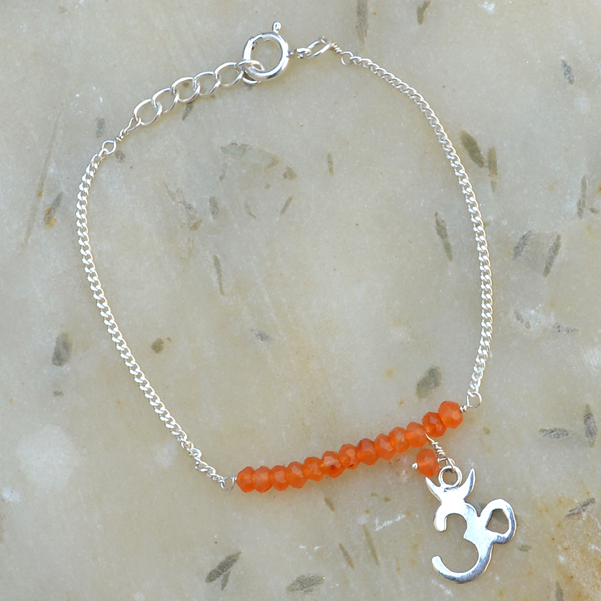 Carnelian Gemstone Bracelet - 1.8x27 Cm | 925 Sterling Silver, Charm Design For Women, Perfect For Anniversary, Engagement, Gift, Party, Wedding