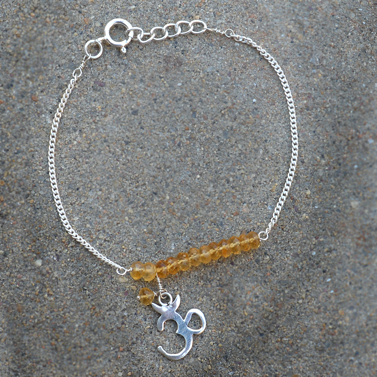 Citrine Gemstone Sterling Silver Bracelet - 2.6x21.5 Cm | Charm Bracelet For Women, Perfect For Engagements, Anniversaries, Weddings And More
