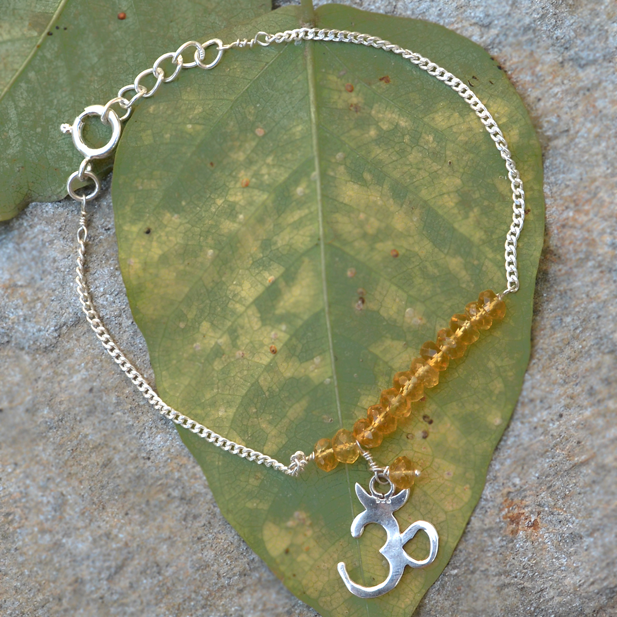 Citrine Gemstone Sterling Silver Bracelet - 2.6x21.5 Cm | Charm Bracelet For Women, Perfect For Engagements, Anniversaries, Weddings And More