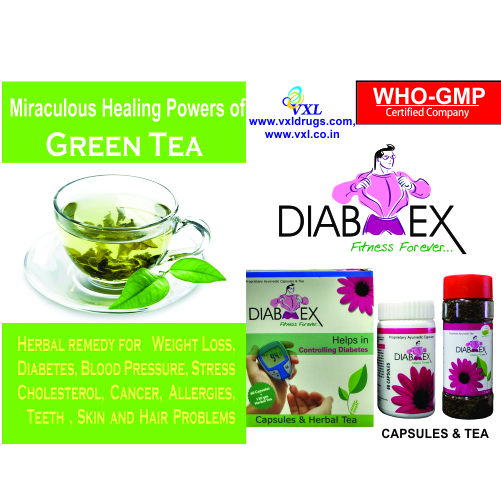 Diabex Anti Diabetic Herbal Capsules And Herbal Tea Direction: Take Orally