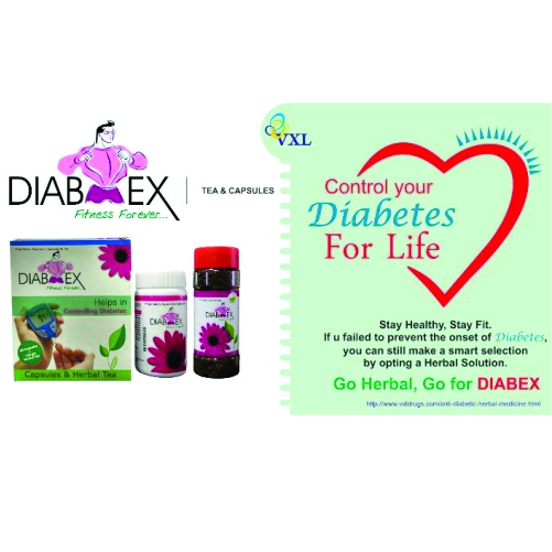 Diabex Anti Diabetic Herbal Capsules And Herbal Tea Direction: Take Orally