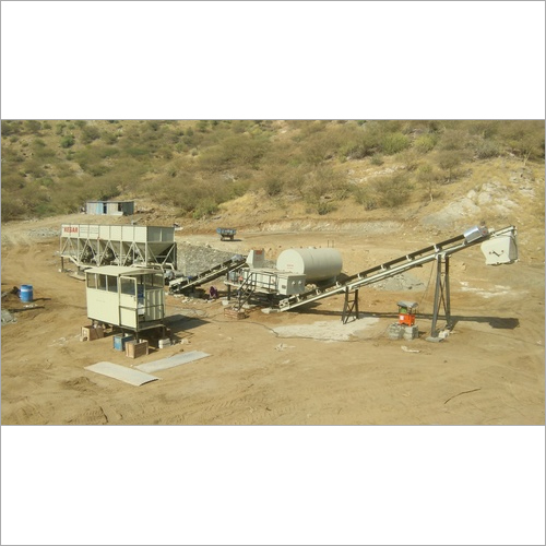 Industrial Wet Mix Macadam Plant - MS Material, Standard Size, Grey Color | Automatic Operation, 6 To 12 Months Warranty