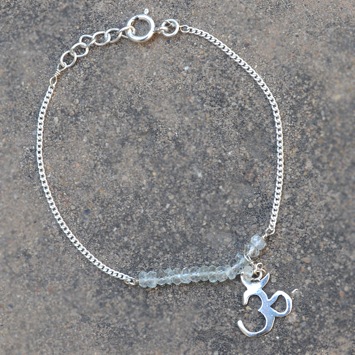 Crystal Gemstone Silver Bracelet Pg-155896 Gender: Women