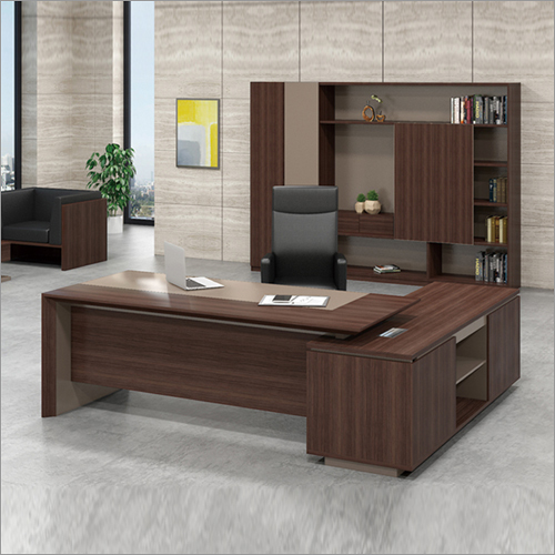 l Shaped Wooden Office Table