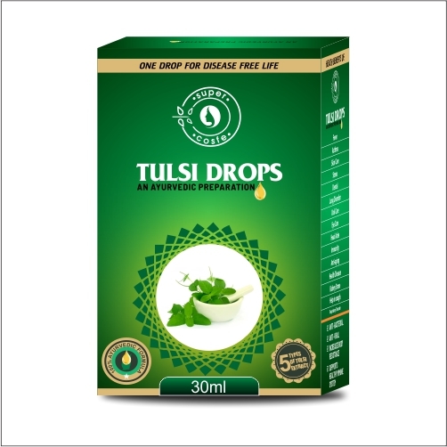 Super Cosfe Tulsi Drops - Ayurvedic Preparation | Anti-bacterial, Anti-viral, Increases Body Resistance, Supports Healthy Immune System With 5 Types Of Tulsi Extract
