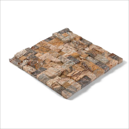 Brown Wall Cladding Tile - Indian Marble, 100 sft Minimum Order Quantity, Browns / Tans & Grays Color Options, Non-Slip, Matt Surface Finish