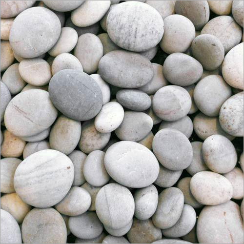 River Pebbles - Natural White Stone Blocks | Durable Pebbled Surface, Ideal for Landscaping