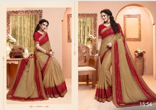 Party Wear Lycra Designer Were Saree
