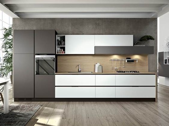 Straight Line Kitchen