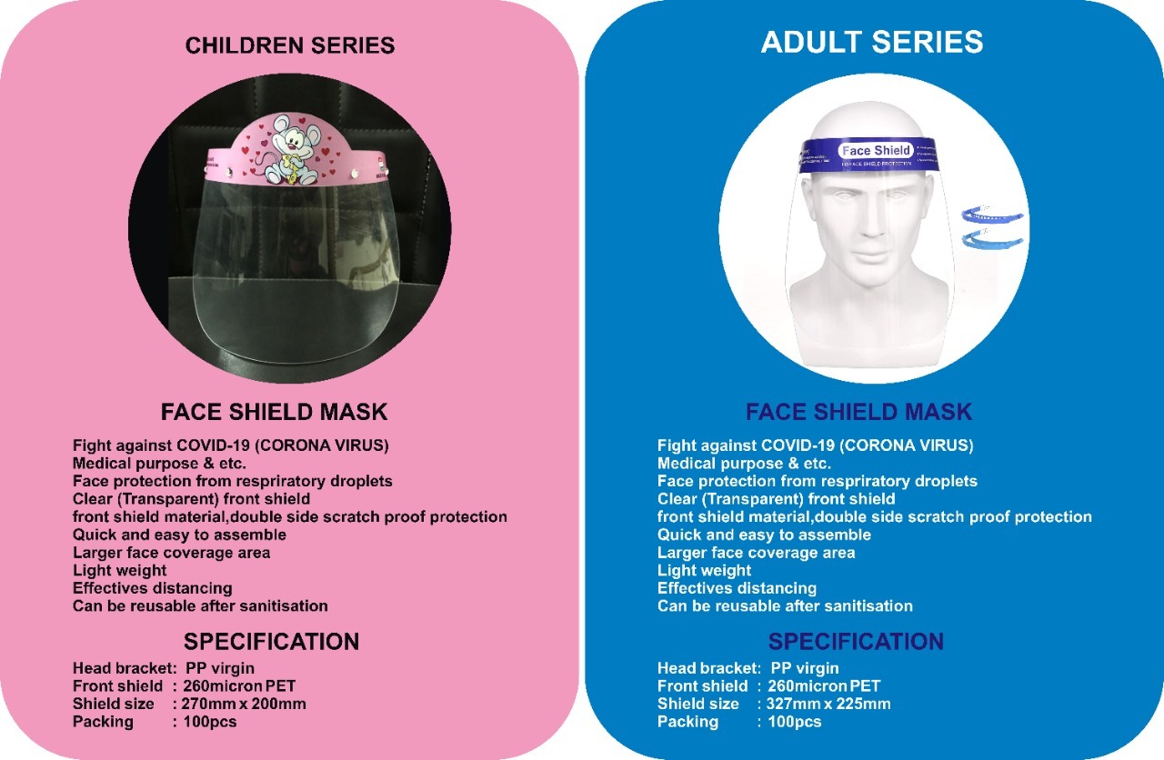 Face Shield - Polycell Material, 22x34 Centimeter Size | Sample Available, Fast Delivery, Payment Terms: Cash Advance & T/t