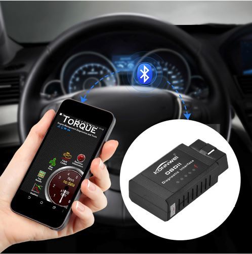 Kw910 Universal Obd2 Bluetooth Elm327 V 1.5 Scanner For Android Auto Obdii Scan Tool Warranty: One Year