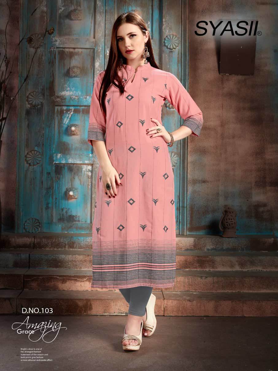 Pure Syasii Viscose Rayon Kurti - Viscose Rayon, Size L(40)/xl(42), Length 46 Inches | Suitable For Summer, Rainy, Spring, Winter - Girls Collection